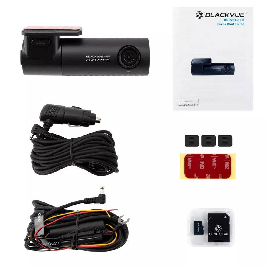 Blackvue DR590X-1CHPLUS-32 1-Channel Dash Cam, 1080P Front Cam, WiFi + 32GB Card