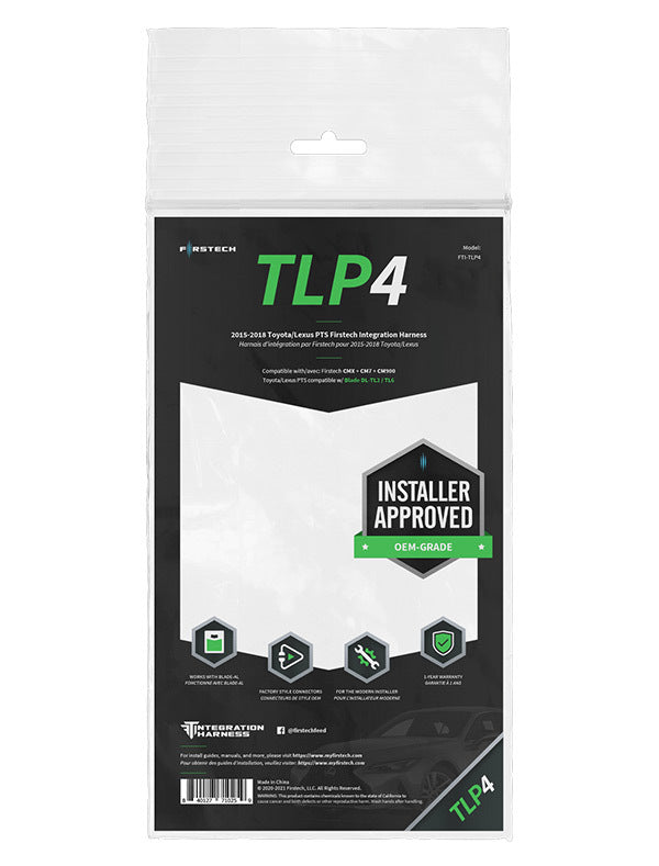 Firstech FTI-TLP4 FTI T-Harness for Toyota, Lexus PTS models 2013-2020