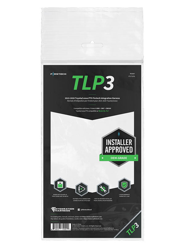 Firstech FTI-TLP3 FTI T-Harness for Toyota, Lexus PTS models 2014-2022