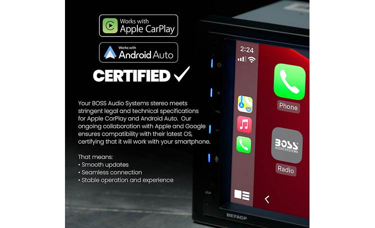 BOSS Audio Elite BE9ACP.XC Digital multimedia receiver (does not play discs) and backup camera