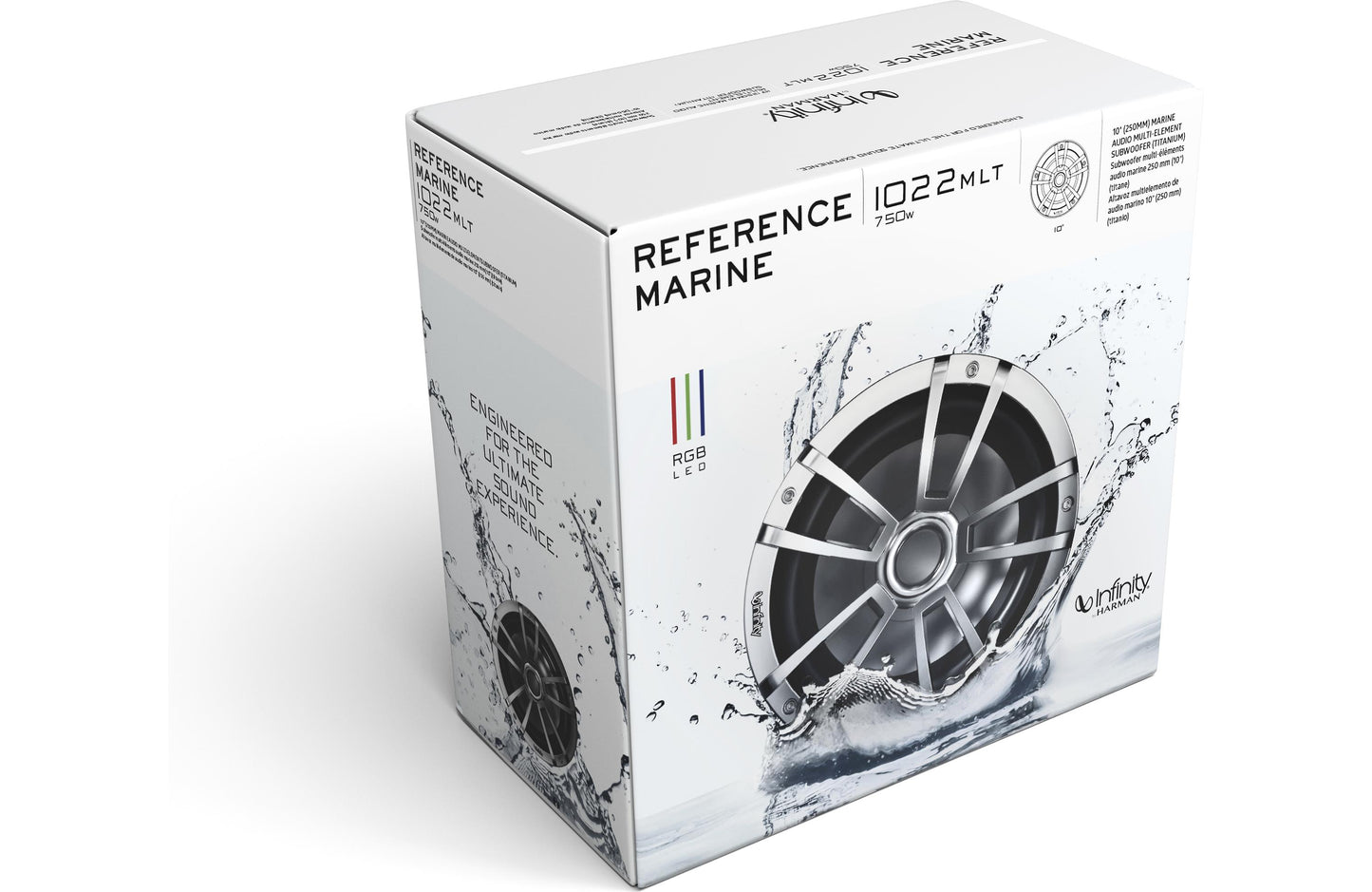 Infinity 1022MLT 10" Reference Series 4-ohm marine subwoofer (Titanium)