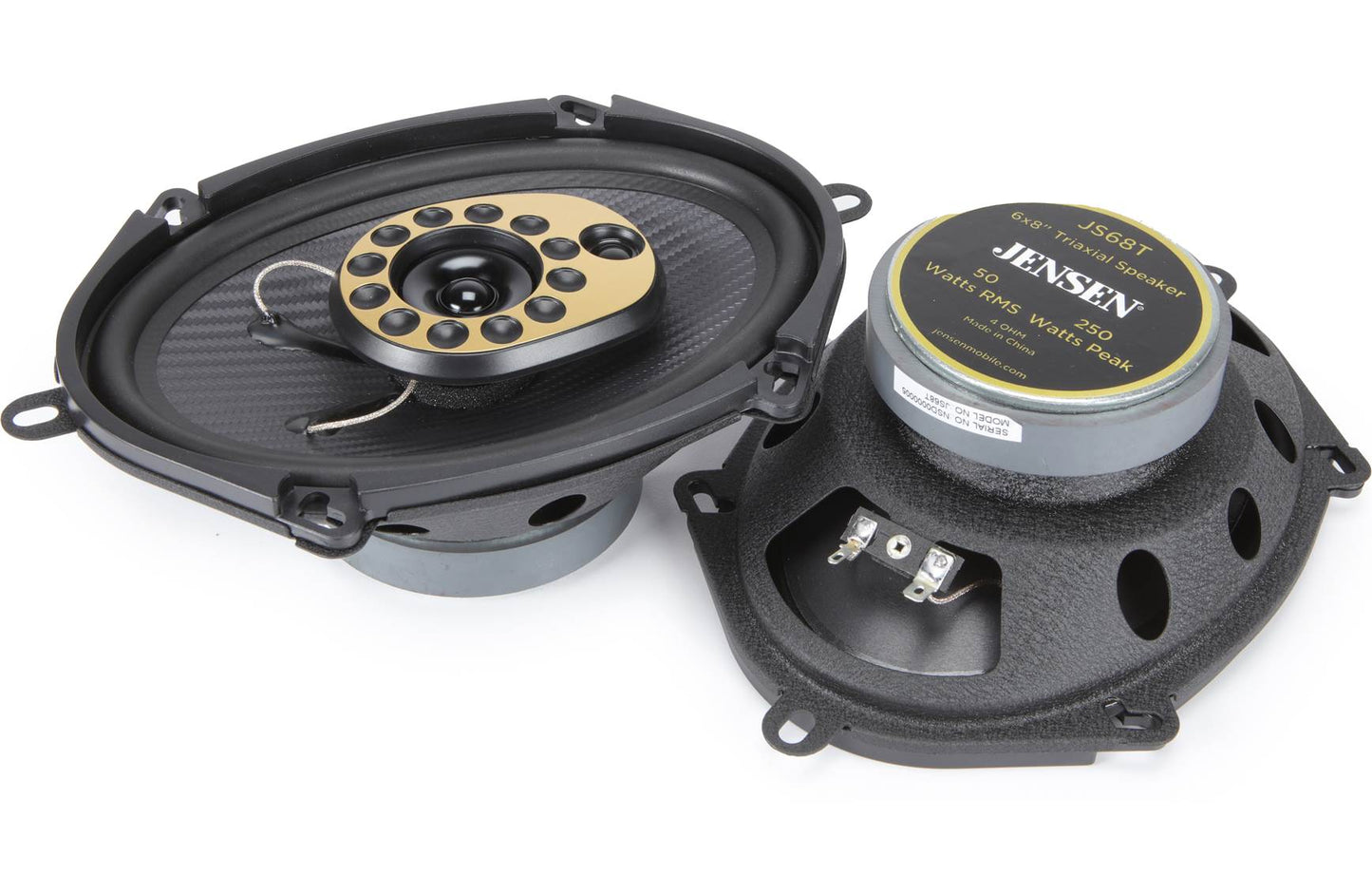 Jensen JS68T 6"x8" 3-way car speakers