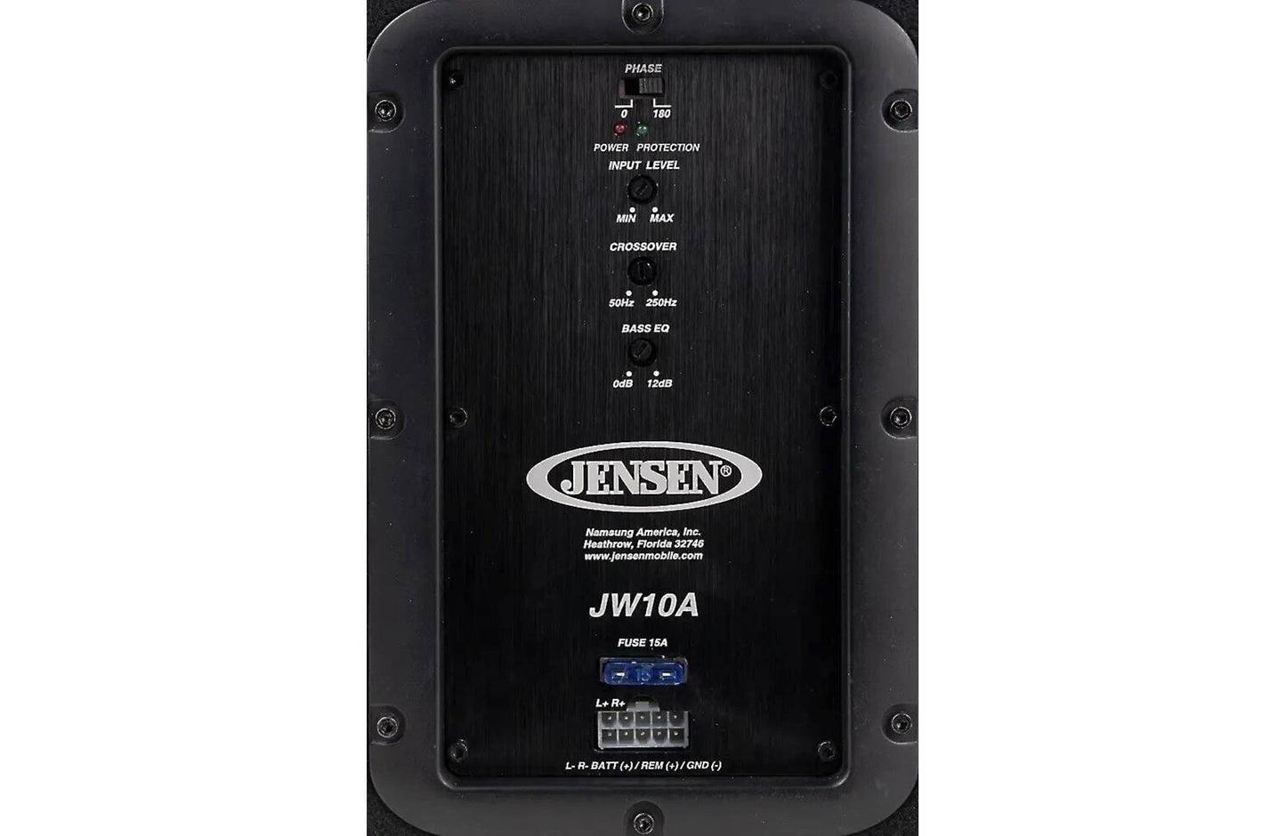 Jensen JW10A 10" powered sub woofer w/amp