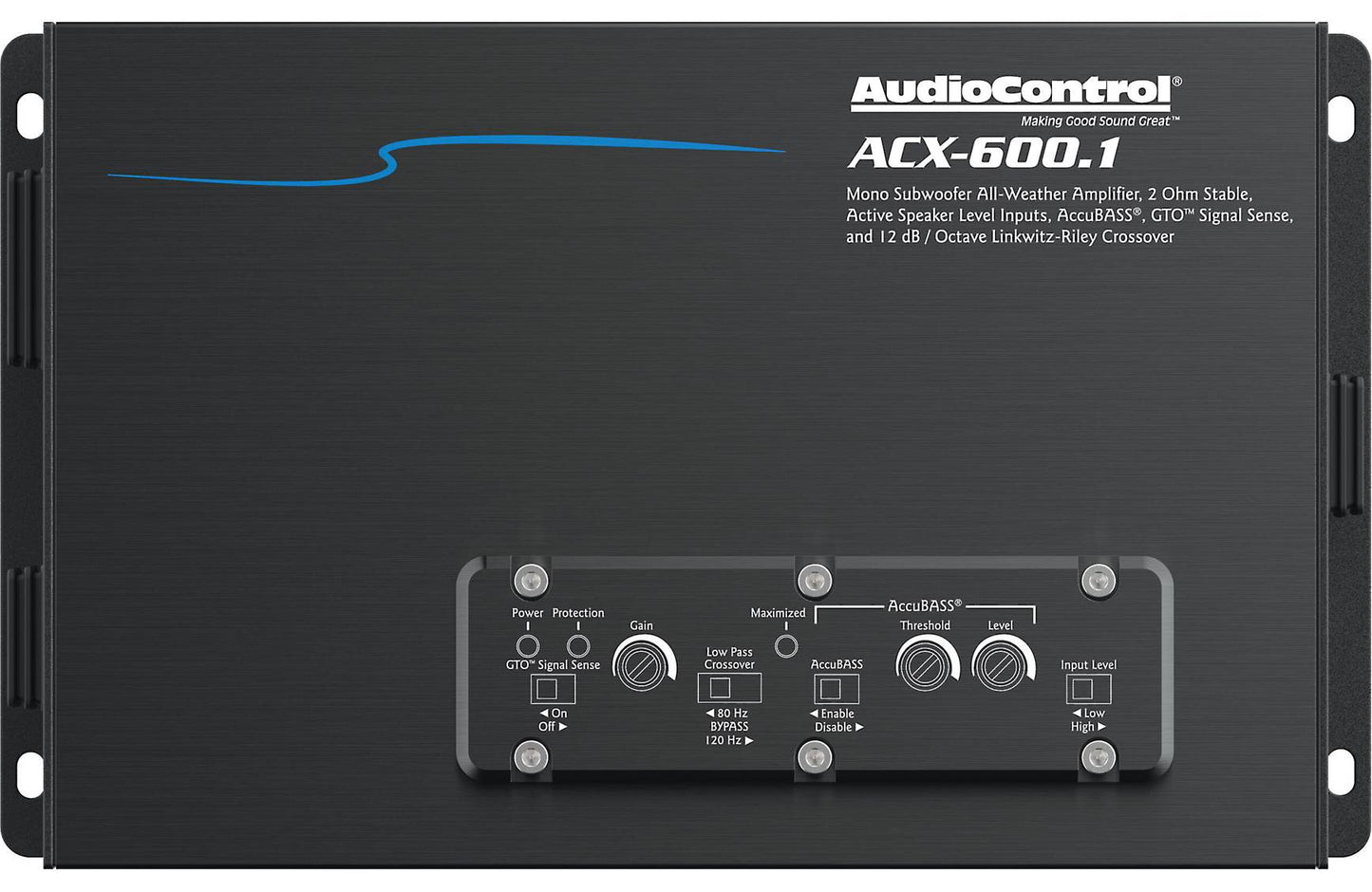 AudioControl ACX-600.1 Mono powersports/marine amplifier (600 watts RMS x 1 at 2 ohms)