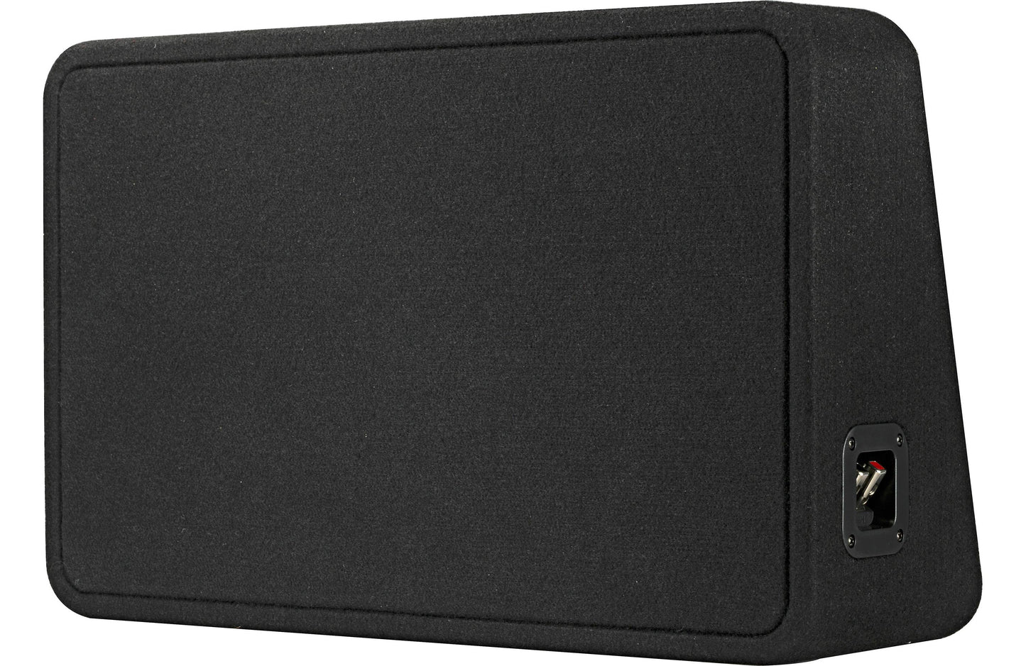 Kicker 46TL7T122 Sealed 2-ohm enclosure with single square L7T Series 12" shallow-mount subwoofer