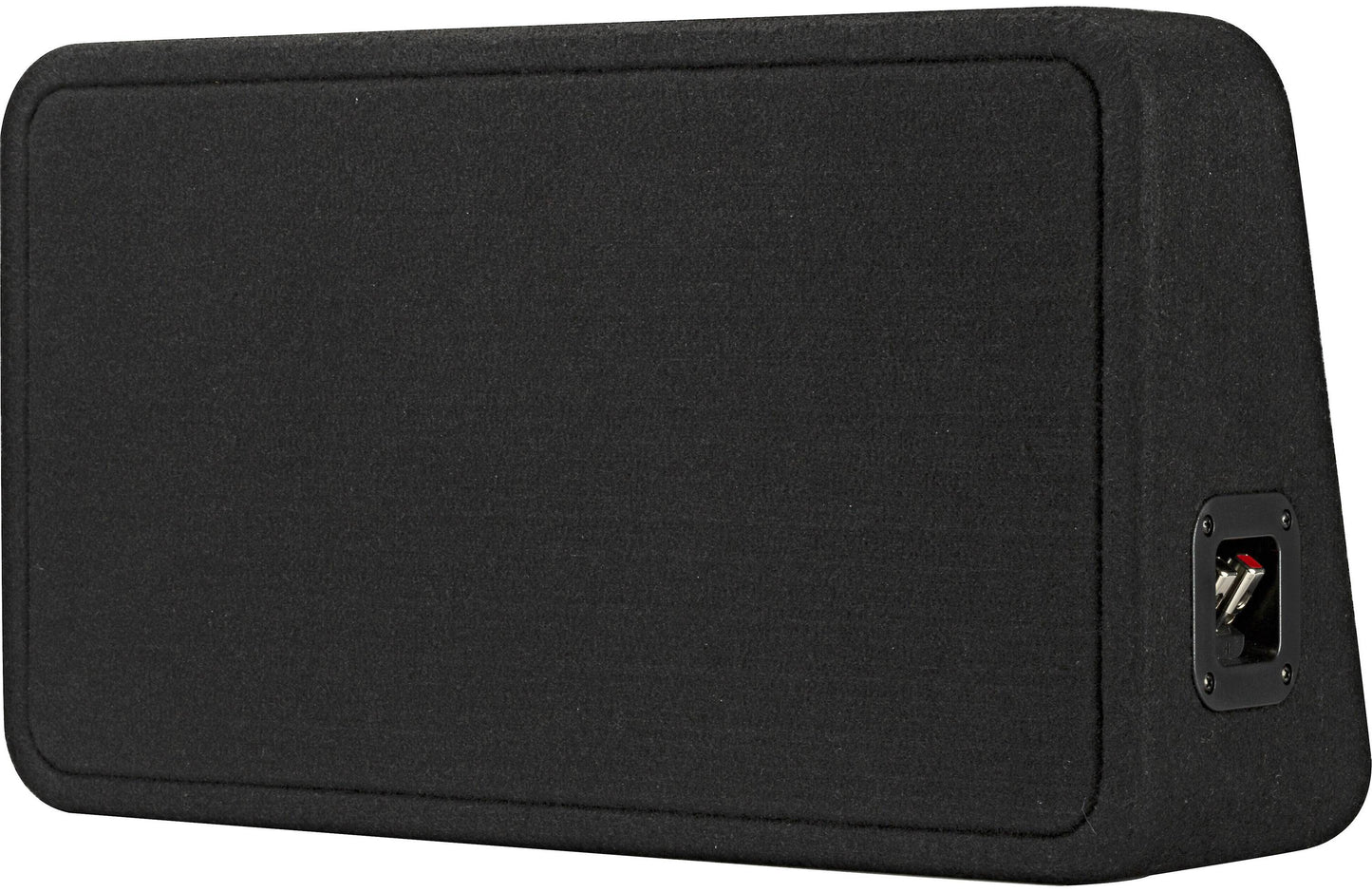 Kicker 46TL7T82 Sealed 2-ohm enclosure with single square L7T Series 8" shallow-mount subwoofer