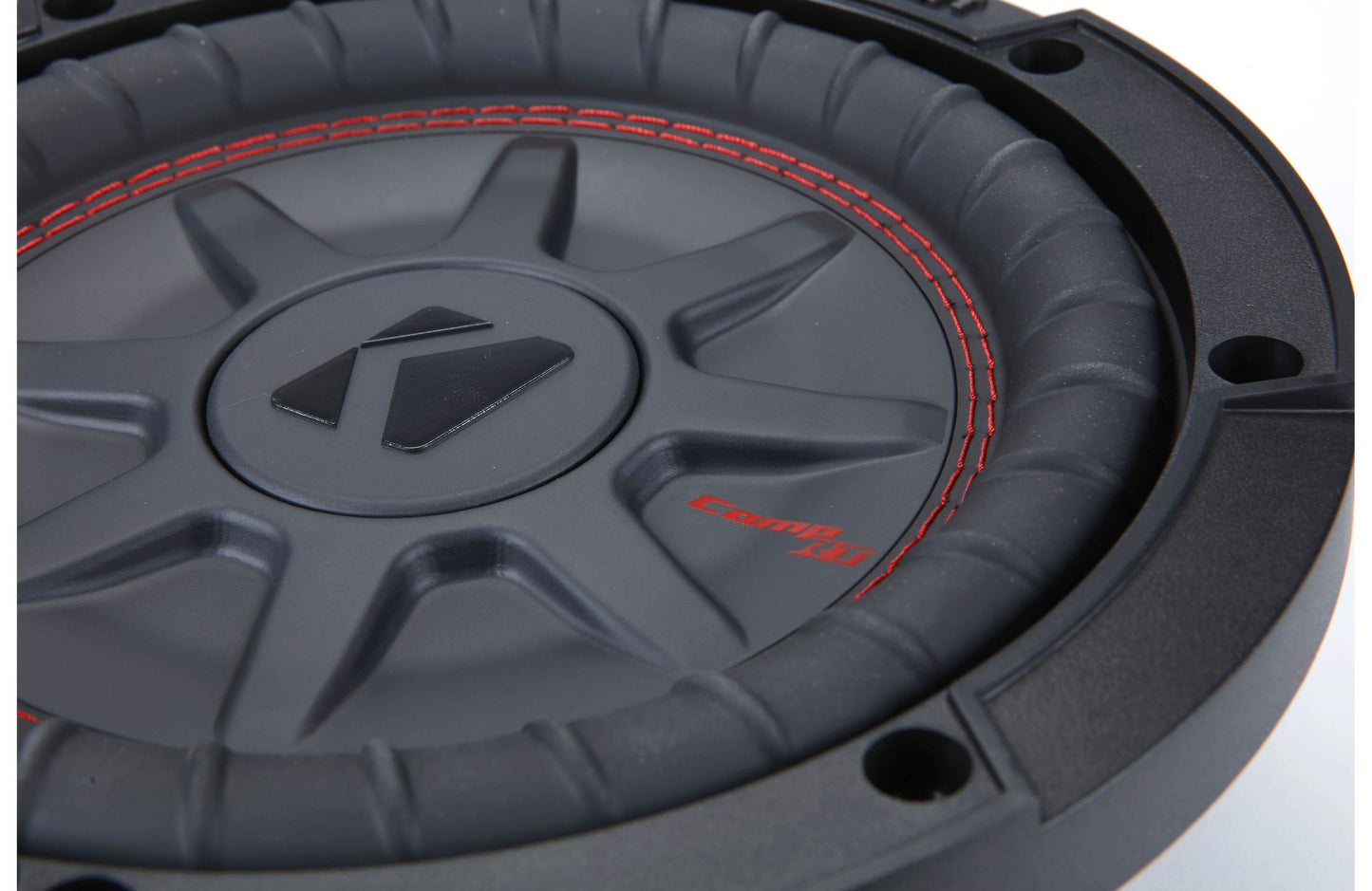 Kicker 48CWRT84 CompRT Series shallow-mount 8" subwoofer with dual 4-ohm voice coils