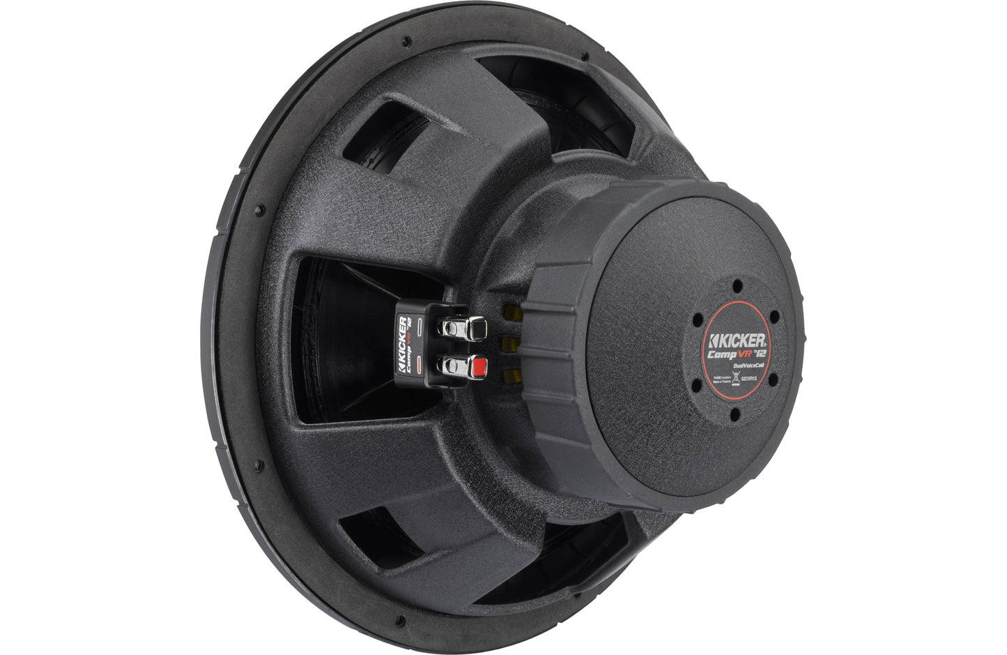 Kicker 52CVR122 CompVR® 12" subwoofer with dual 2-ohm voice coils