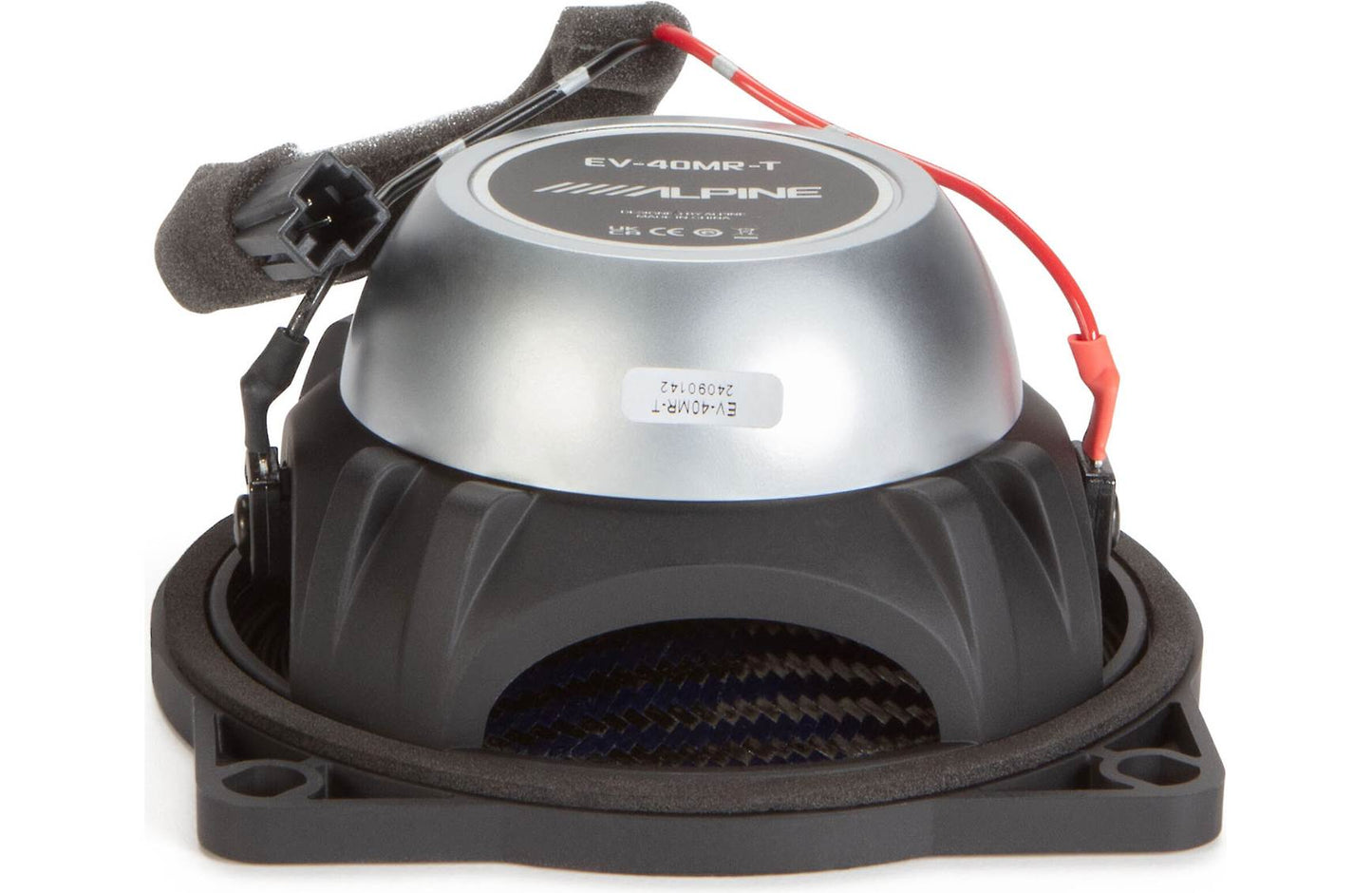 Alpine EV-40MR-T 4" midrange speakers for rear deck, rear door, and hatch (select Tesla Model 3 and Y)