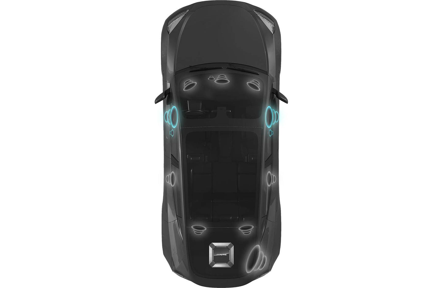 Alpine EV-65CF-T Two 6.5" woofers and Two 1" tweeters for front doors (select Tesla Model 3 and Y)