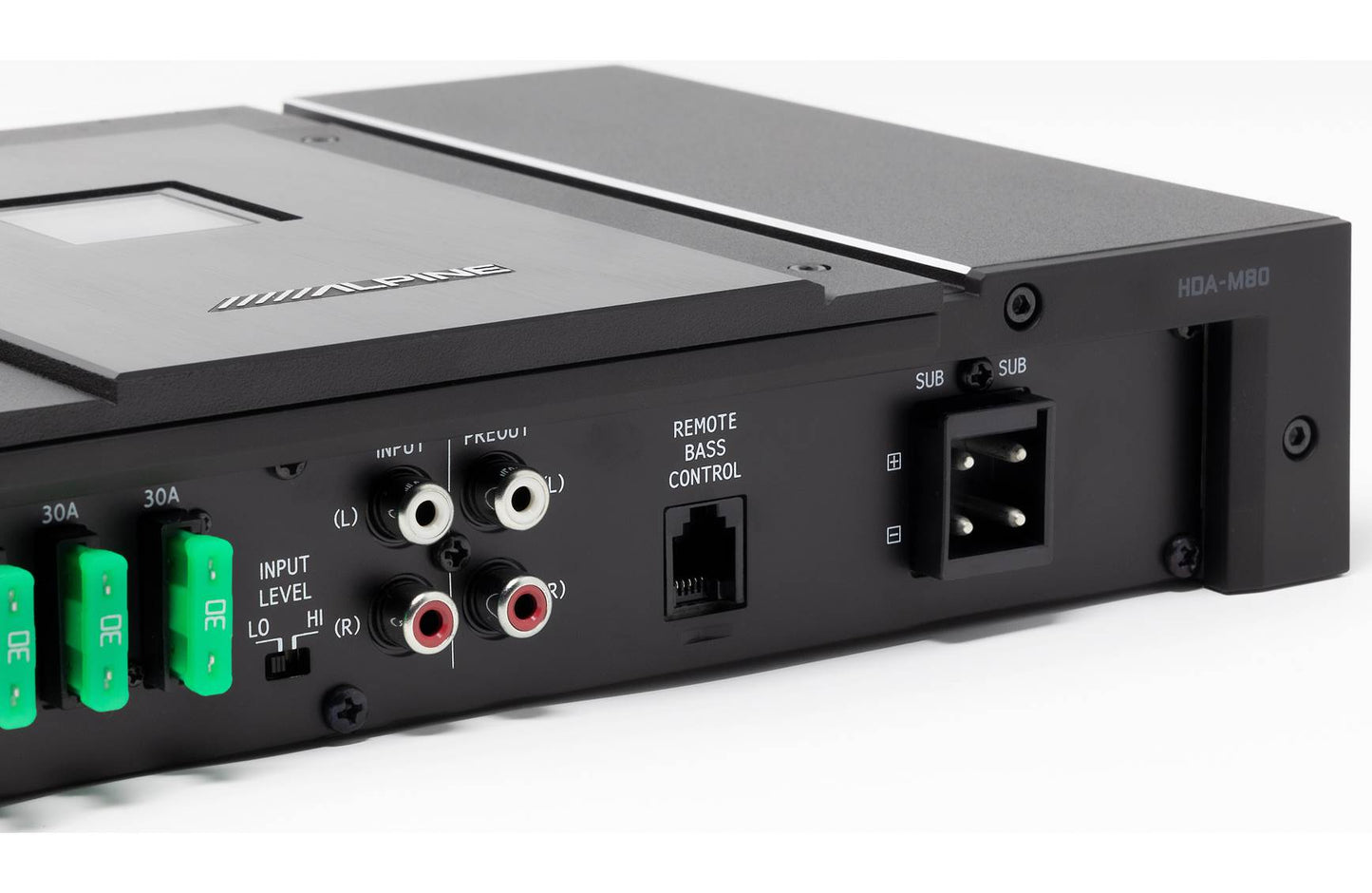 Alpine HDA-M80 Status Series mono subwoofer amp (800w RMS at 2 ohms)
