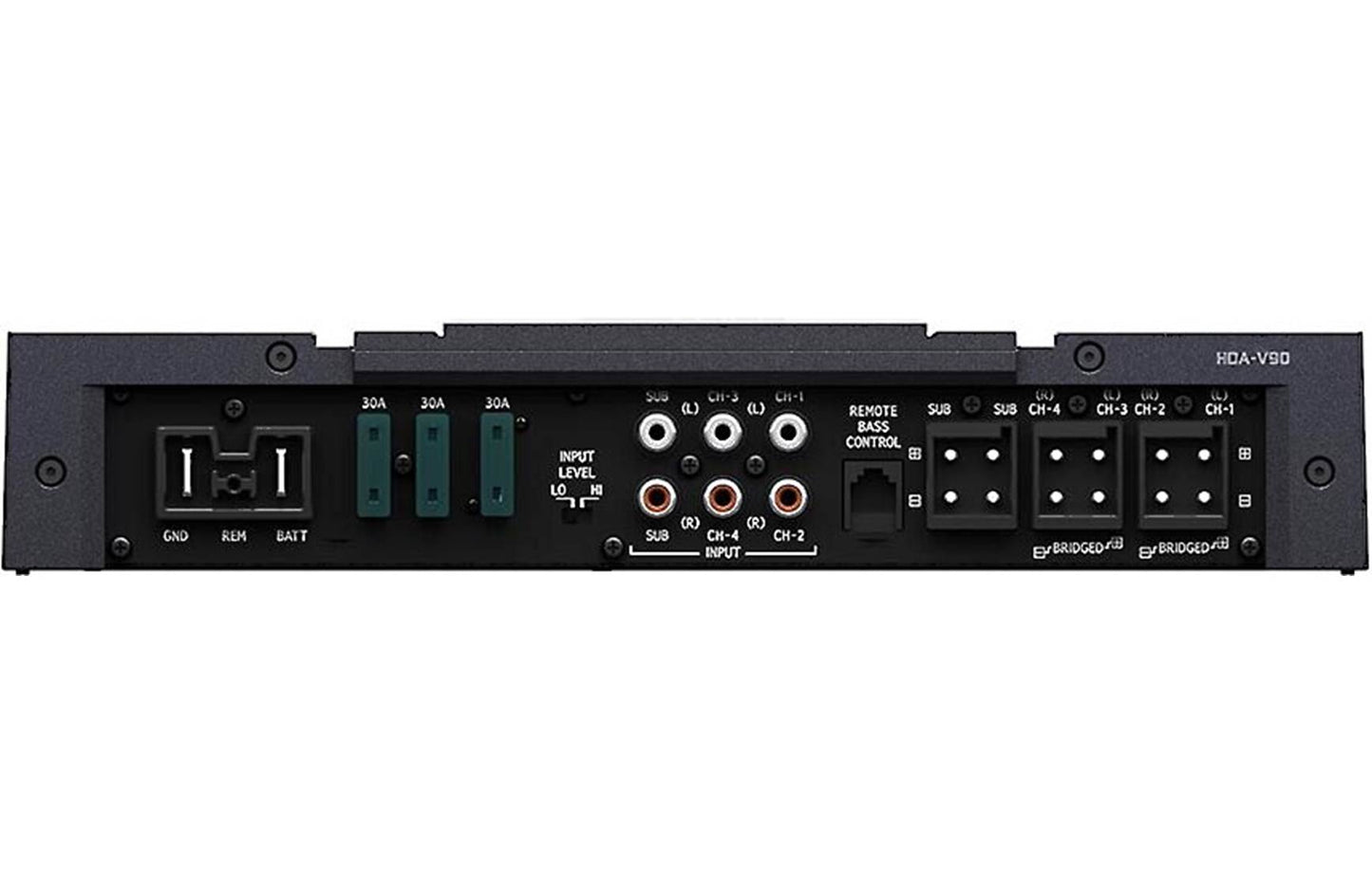 Alpine HDA-V90 Status Series 5-channel amp (75w RMS x 4 at 4ohms + 500w RMS x 1 at 2ohms)