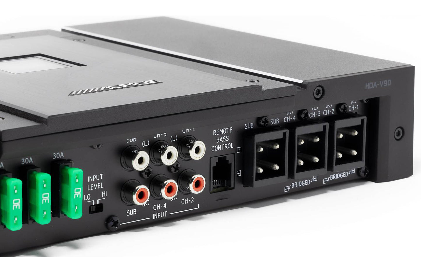 Alpine HDA-V90 Status Series 5-channel amp (75w RMS x 4 at 4ohms + 500w RMS x 1 at 2ohms)