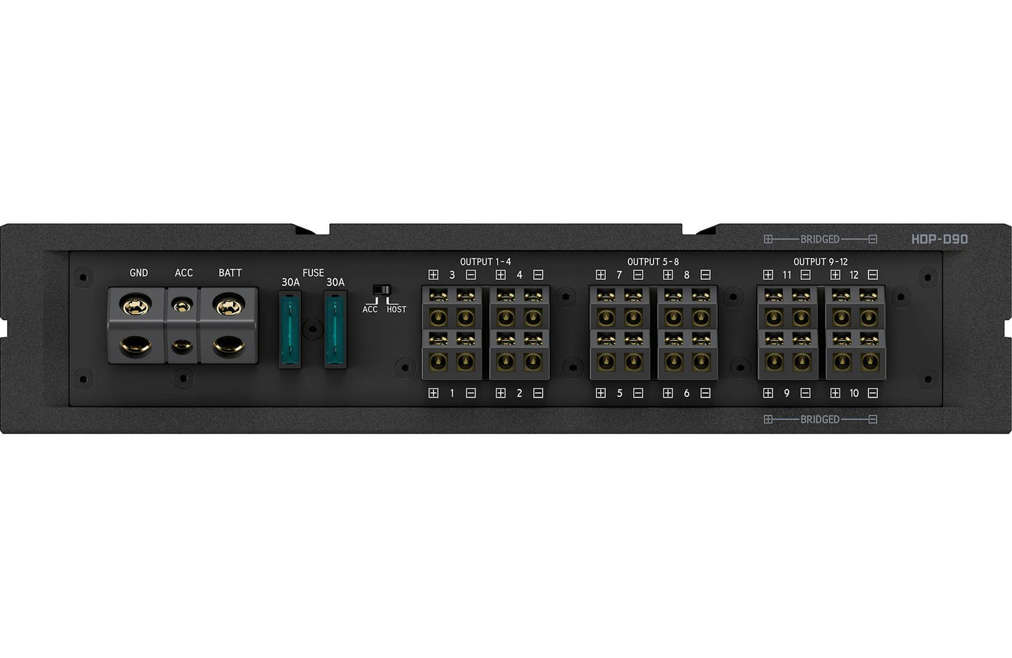 Alpine HDP-D90 Status Series 14-channel amp w/DSP (50w RMS x 8 + 80w RMS x 4)