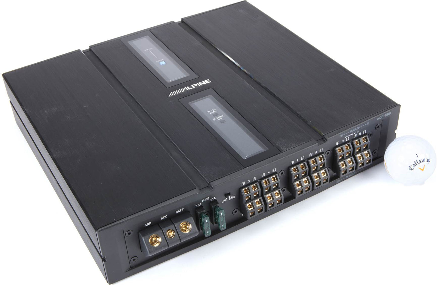 Alpine HDP-D90 Status Series 14-channel amp w/DSP (50w RMS x 8 + 80w RMS x 4)