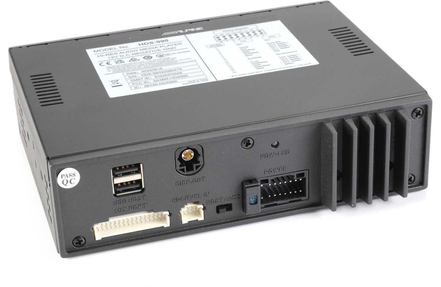 Alpine HDS-990 Status Hi-Res Digital Media Player (no disc, no am/fm)