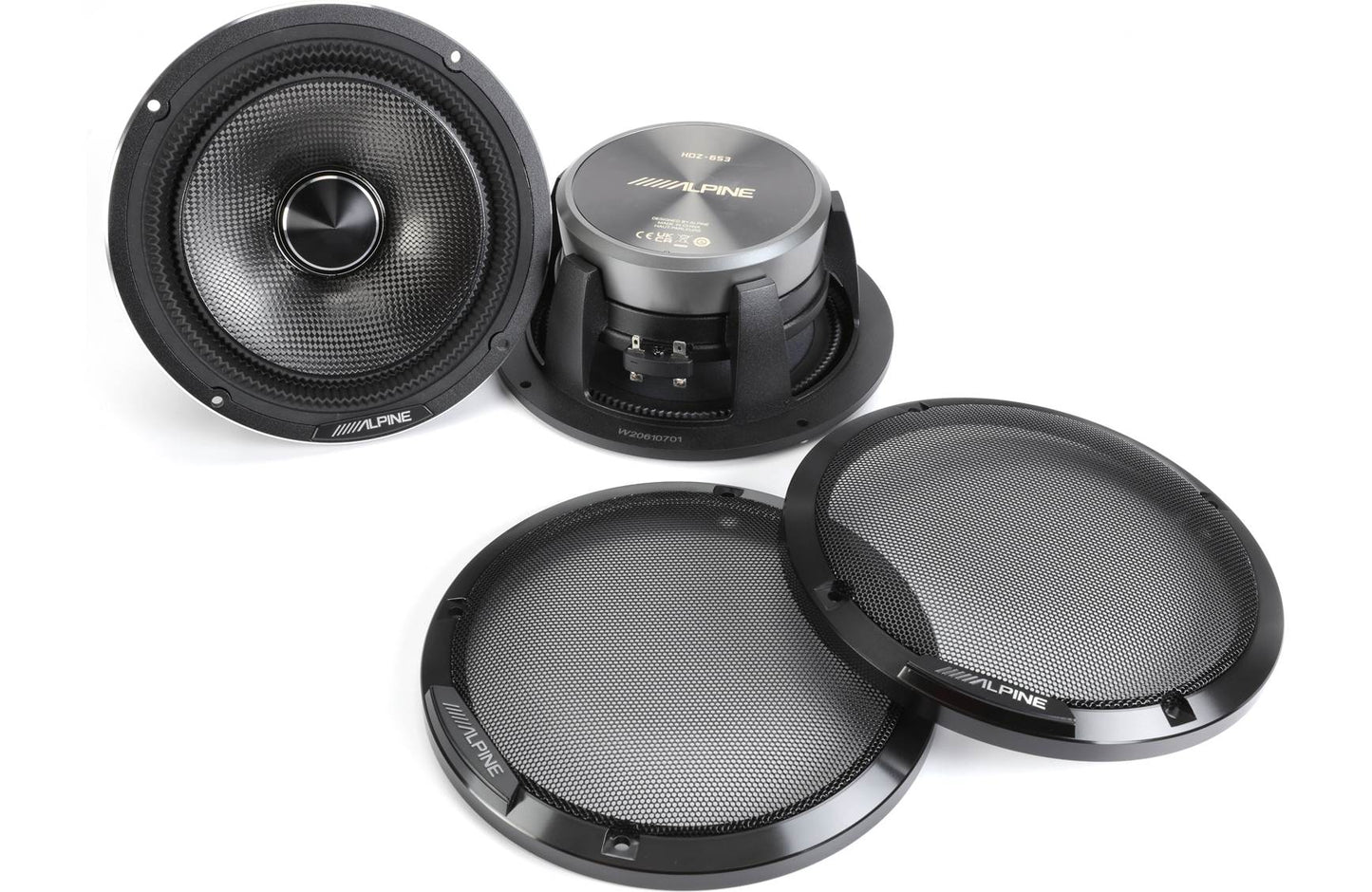 Alpine HDZ-653 Status Series 6-1/2" 3-way component speaker system