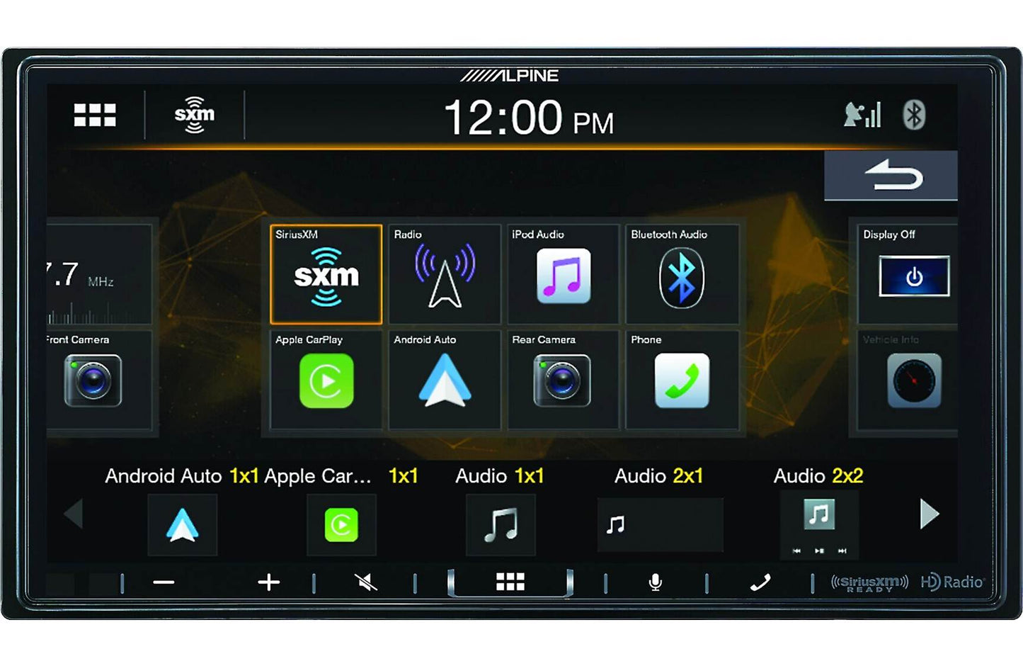 Alpine Restyle i407-WRA-JL Custom-fit digital receiver, wired-only Apple CarPlay and Android Auto, AM/FM, No Discs - 6.95" screen (select 2018-up Wrangler JL and 2020-up Gladiator JT)