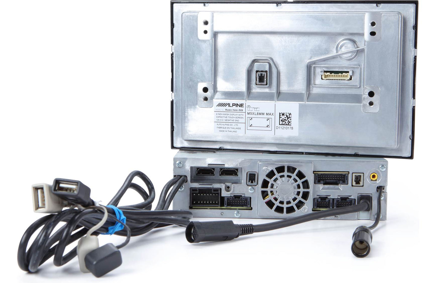 Alpine Restyle i509-WRA-JK Custom-fit digital receiver, wired or wireless Apple CarPlay and Android Auto, AM/FM, No Discs - 9" screen (select 2011-18 Jeep Wrangler JK models)