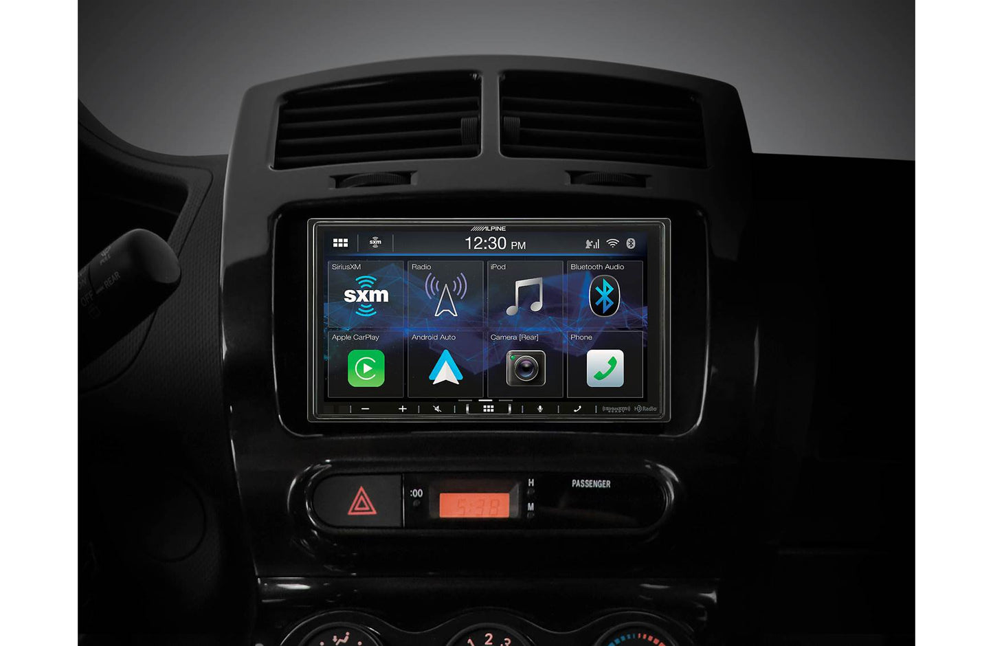 Alpine iLX-409 Digital multimedia receiver - 7" touchscreen, double-DIN, wired or wireless Apple Carplay and Android Auto, AM/FM (no discs)