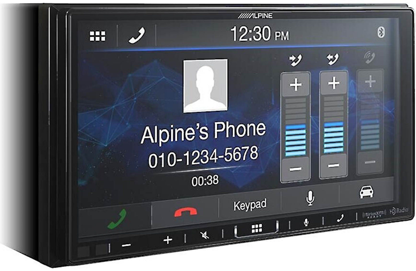 Alpine iLX-409 Digital multimedia receiver - 7" touchscreen, double-DIN, wired or wireless Apple Carplay and Android Auto, AM/FM (no discs)