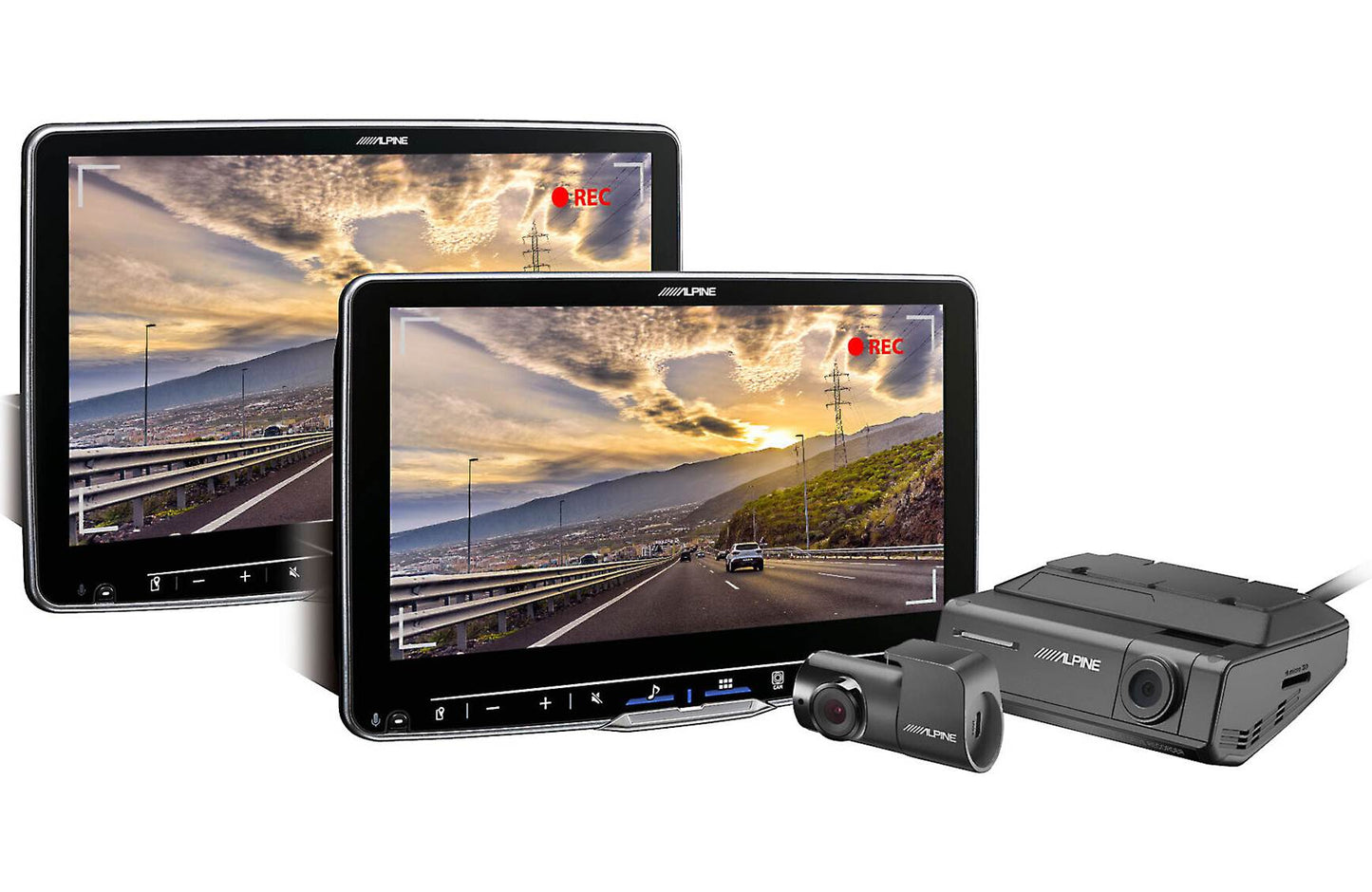 Alpine iLX-F511 Digital multimedia receiver - 11" touchscreen, single-DIN, wired or wireless Apple Carplay and Android Auto, AM/FM (no discs)