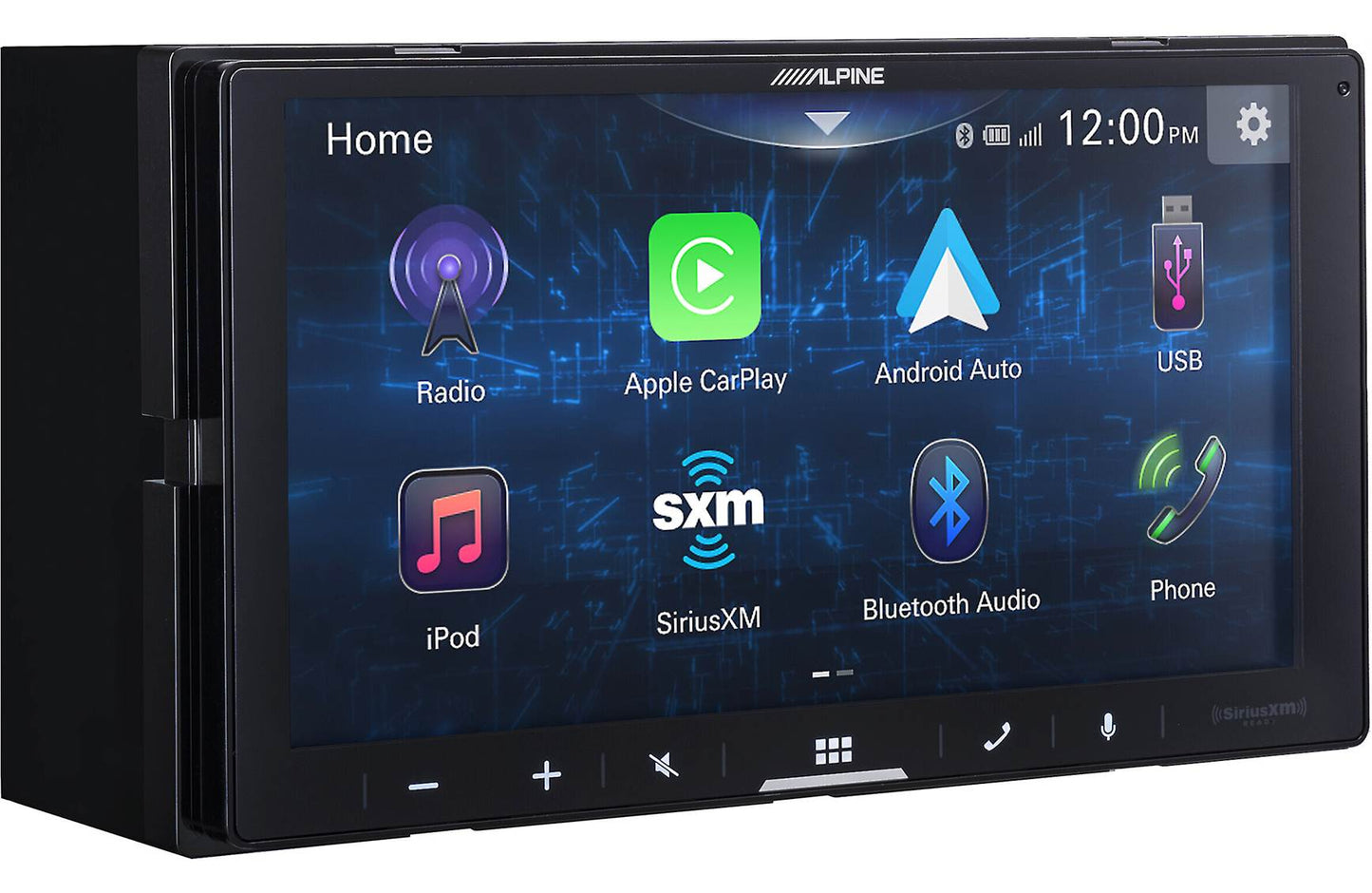 Alpine iLX-W770 Digital multimedia receiver - 6.75" touchscreen, double-DIN, wired or wireless Apple Carplay and Android Auto, AM/FM (no discs)