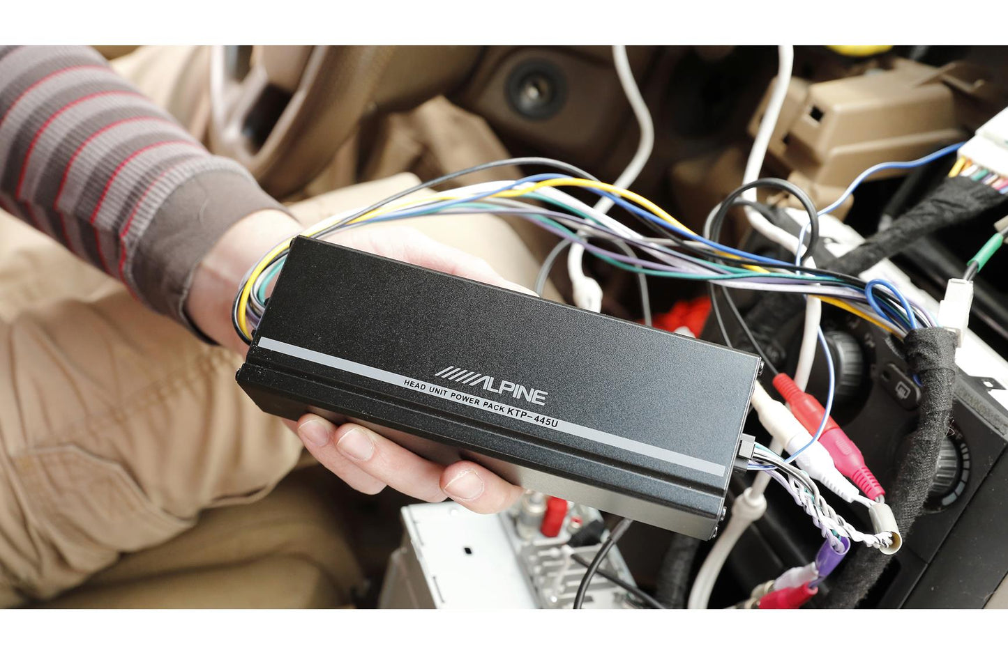 Alpine KTP-445U Power Pack Compact 4-channel car amplifier (45w RMS X 4)