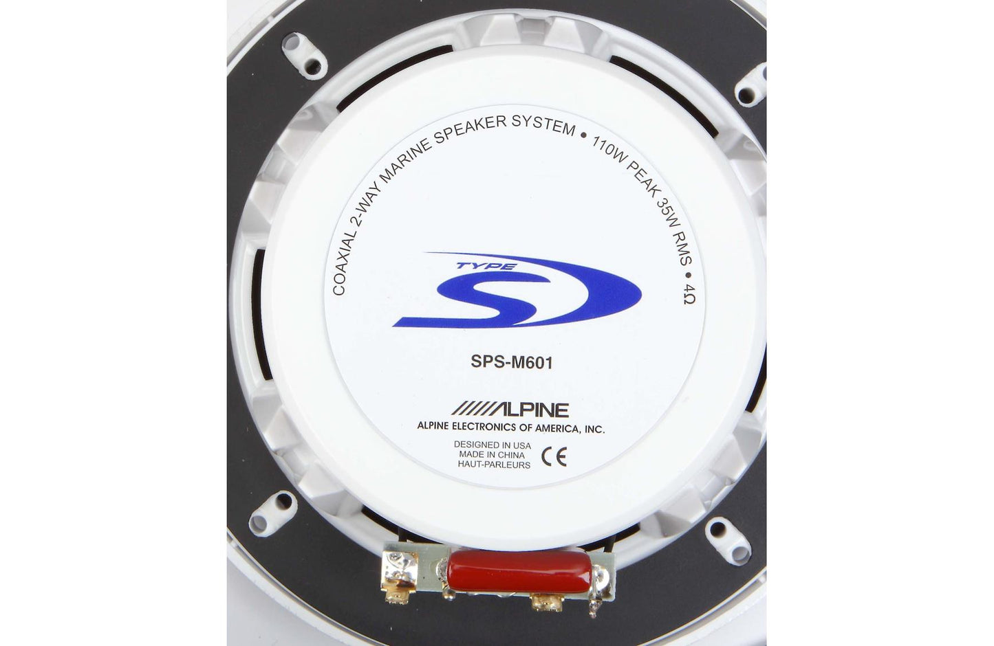 Alpine SPS-M601 6.5" 2-way marine speakers (Silver)