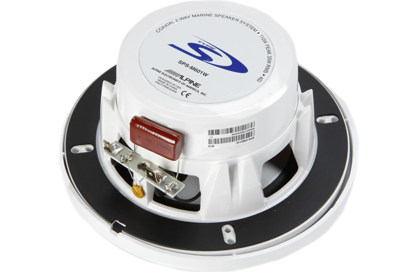 Alpine SPS-M601W 6.5" 2-way marine speakers (White)