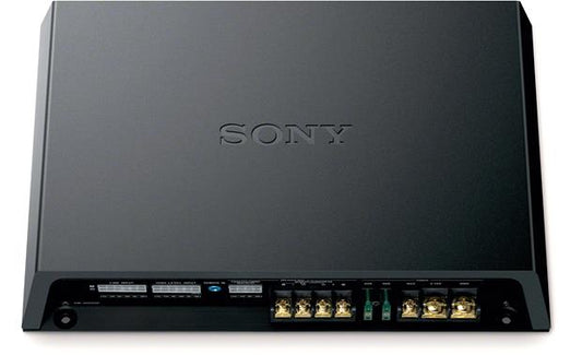 Sony XM-GS6DSP 6-channel car amplifier with digital signal processing — 45 watts RMS x 4 at 4 ohms + 600 watts RMS x 1 (bridged) at 2 ohms
