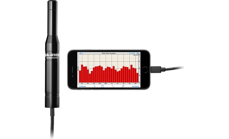 AudioControl SA-4100i Omnidirectional test microphone for iOS devices — analyze your sound system