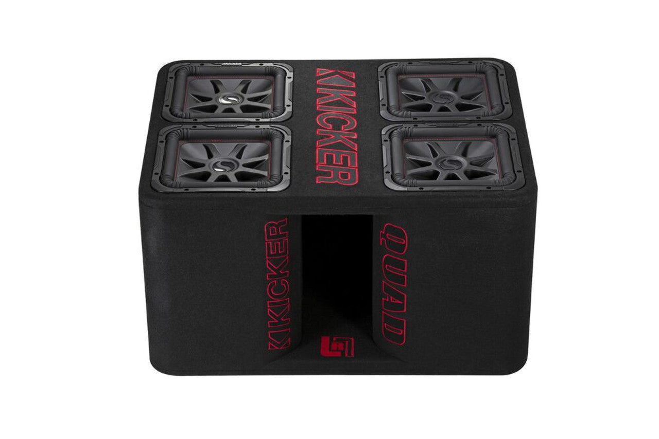 Kicker 47QL7R122 12" Quad L7R 2-ohm Subwoofer Enclosure