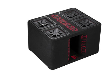 Kicker 47QL7R122 12" Quad L7R 2-ohm Subwoofer Enclosure