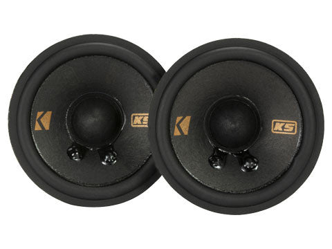 Kicker 51KSC2704 KS Series 2.75" 50W RMS Midrange Car Speakers — fits select GM, Chrysler, Subaru, Toyota, and Jeep