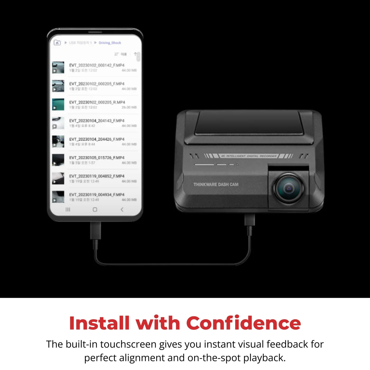 Thinkware ARC 900 2-Channel Dash Cam, 4K Front & 2K Rear, Dual STARVIS 2 HDR, 60 FPS, Advanced Parking Mode, 3.5" IPS LCD Touchscreen, 5GHz Wi-Fi, GPS