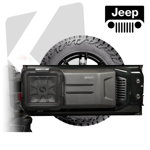 Kicker L7T 51KJPL7T122 12" Tailgate-Mount Loaded Subwoofer Enclosure 2Ω for Jeep Wrangler JK/JL