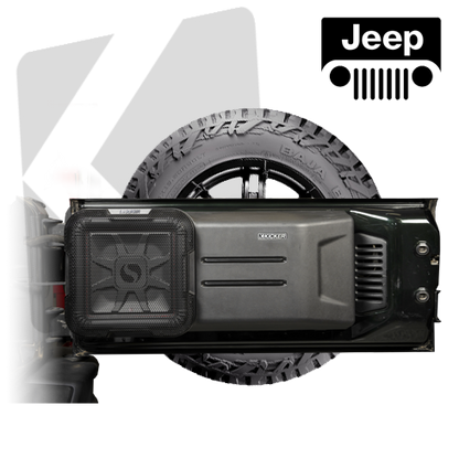 Kicker L7T 51KJPL7T122 12" Tailgate-Mount Loaded Subwoofer Enclosure 2Ω for Jeep Wrangler JK/JL