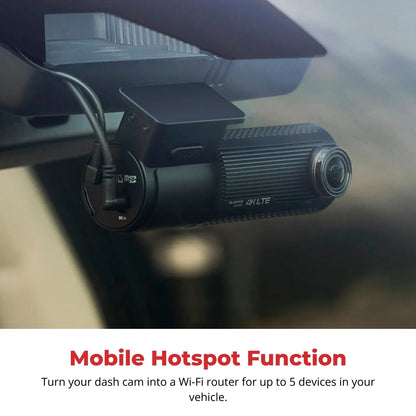 Blackvue DR970X-2CHLTE-PLUSII-64 2-Channel Dash Cam, 4K UHD Cloud Dash Cam, 64GB Card