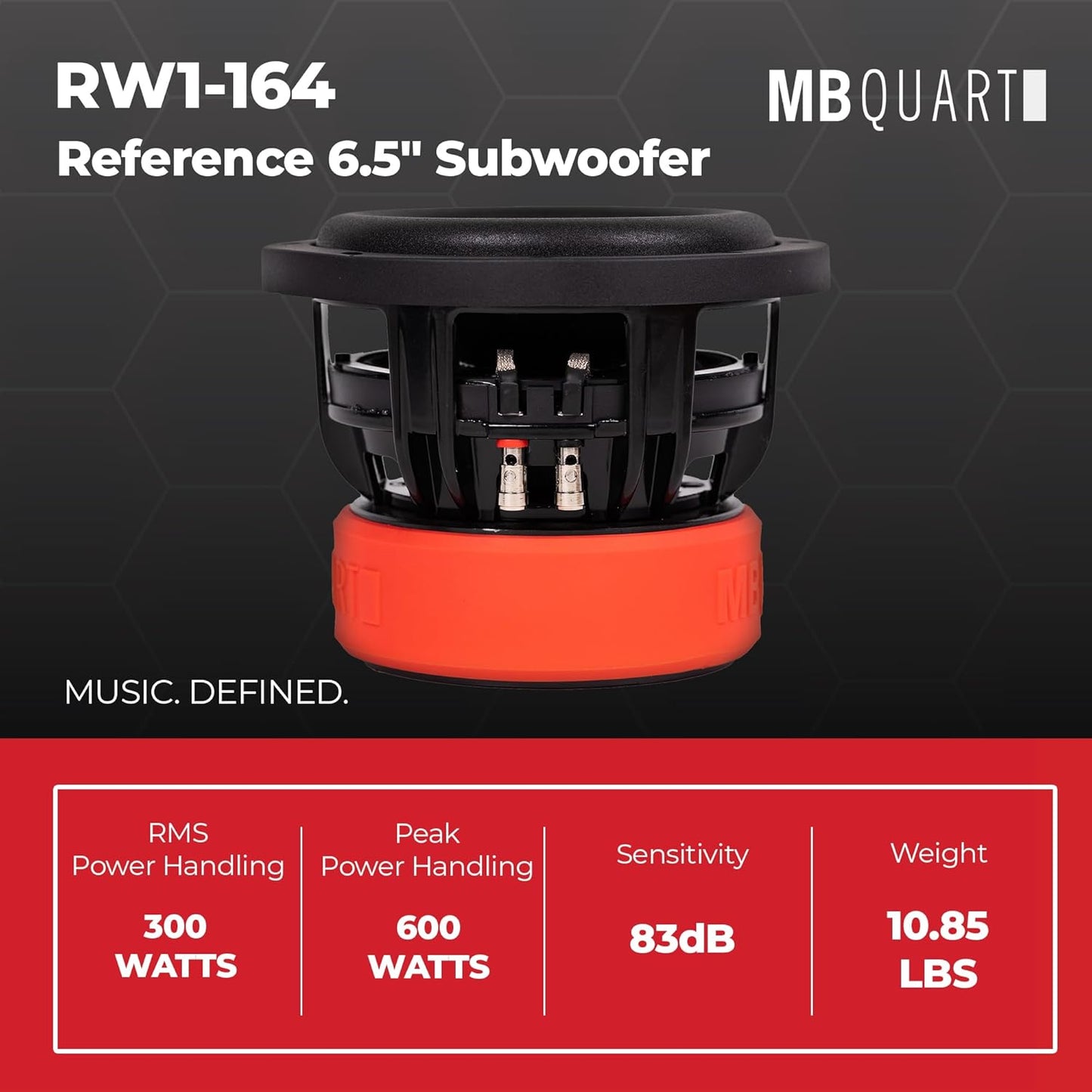 MB Quart RW1-164 Reference 6 Inch 4 Ohm DVC Subwoofer