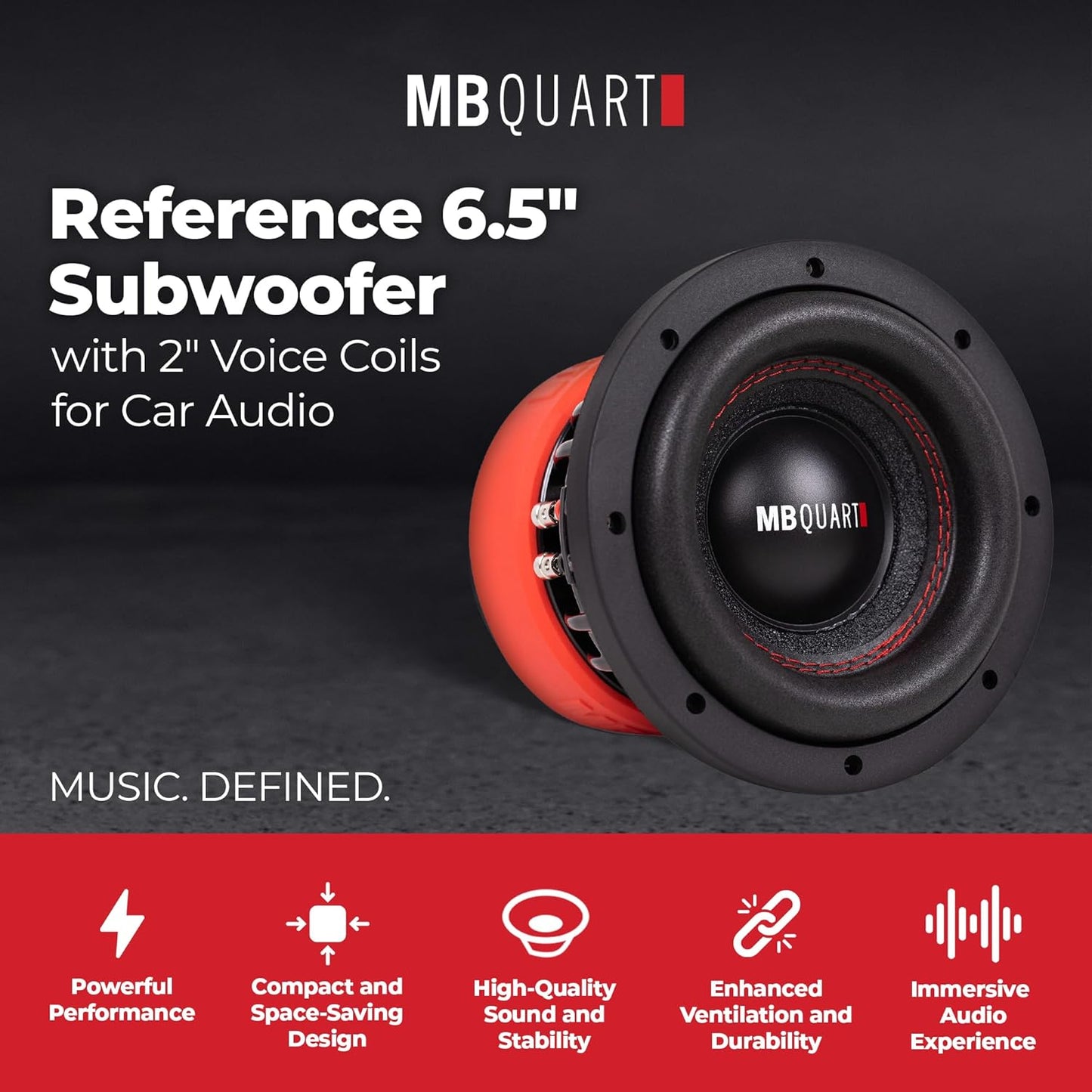 MB Quart RW1-164 Reference 6 Inch 4 Ohm DVC Subwoofer