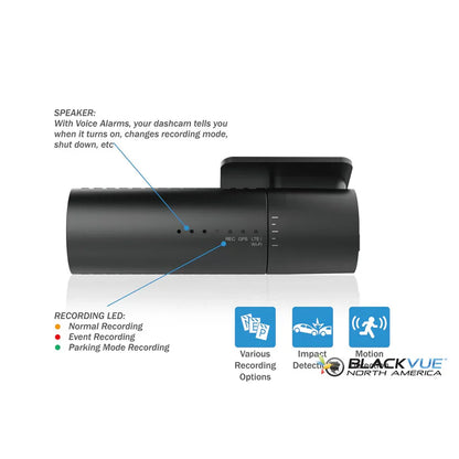 Blackvue DR590X-1CHPLUS-32 1-Channel Dash Cam, 1080P Front Cam, WiFi + 32GB Card