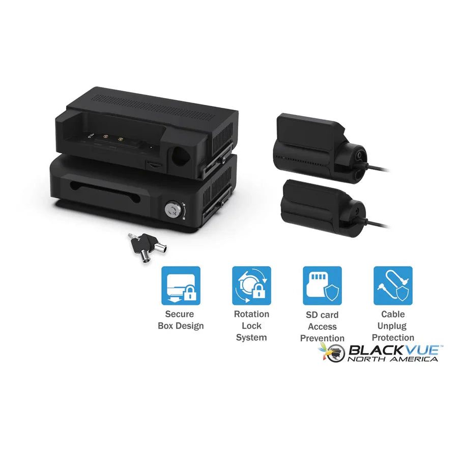 Blackvue DR970X-BOX-2CHIRPLUS-64 2-Channel Dash Cam, 4K Front + 1080P Interior, w/Hidden Box Unit, 64GB Card