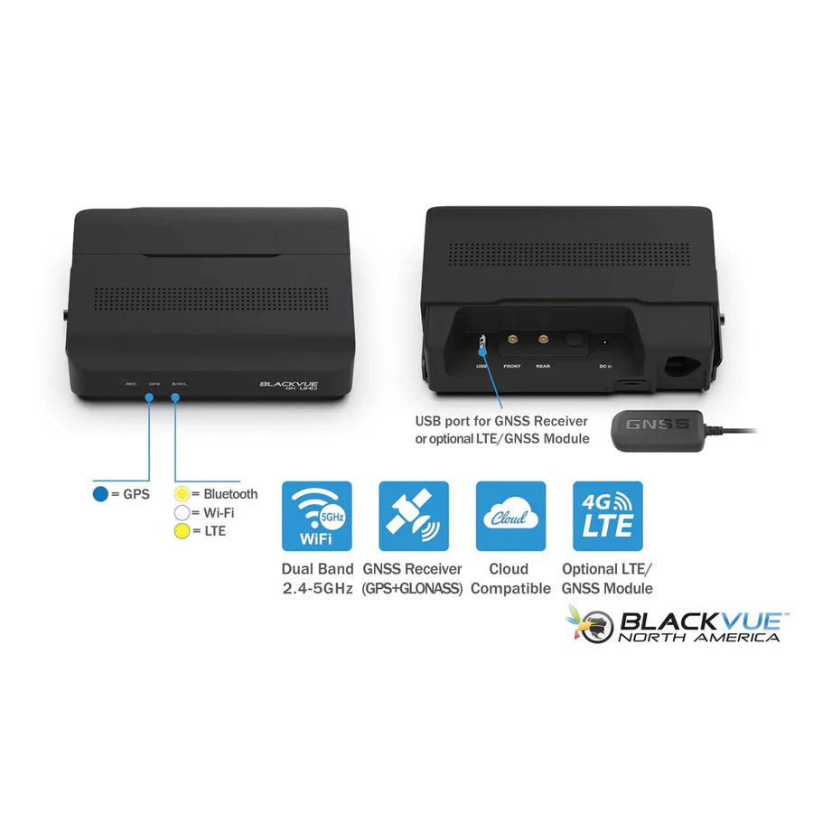 Blackvue DR970X-BOX-2CHIRPLUS-64 2-Channel Dash Cam, 4K Front + 1080P Interior, w/Hidden Box Unit, 64GB Card
