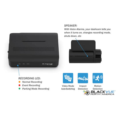 Blackvue DR970X-BOX-2CHIRPLUS-64 2-Channel Dash Cam, 4K Front + 1080P Interior, w/Hidden Box Unit, 64GB Card