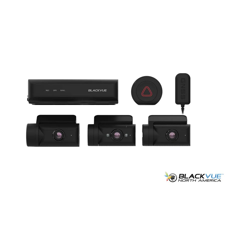 Blackvue DR770X-BOXPRO-64 3-Channel Dash Cam, Modular, Hideaway Box, incl/1080P FRONT CAM, 64GB CARD