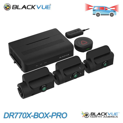 Blackvue DR770X-BOXPRO-256 3-Channel Dash Cam, Modular, Hideaway Box, incl/1080P FRONT CAM, 256GB CARD