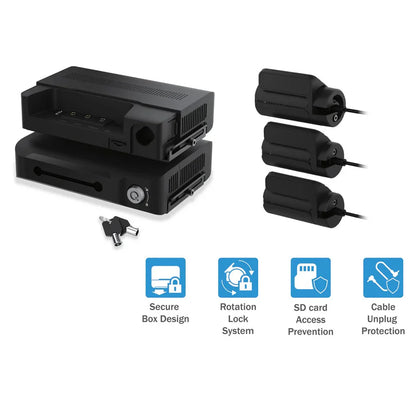 Blackvue DR770X-BOXPRO-256 3-Channel Dash Cam, Modular, Hideaway Box, incl/1080P FRONT CAM, 256GB CARD