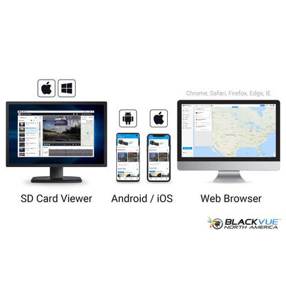 Blackvue DR770X-BOXPRO-256 3-Channel Dash Cam, Modular, Hideaway Box, incl/1080P FRONT CAM, 256GB CARD