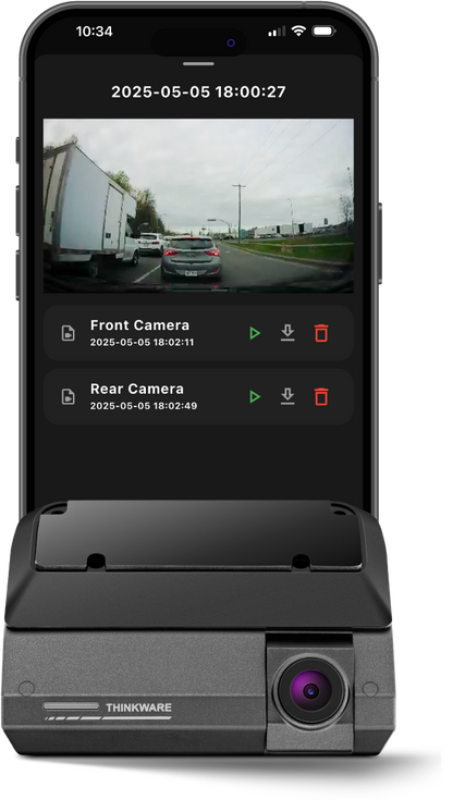 Thinkware F790Air 2-Channel Dash Cam (1080p Front + Rear) with MyCar2 Compatibility